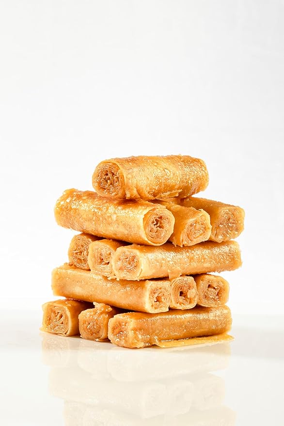 Snacklava Cashew Baklava Fingers - 20 Pack (240 Pieces) - No Artificial Ingredients, Colors or Preservatives - Premium Handmade Pastries