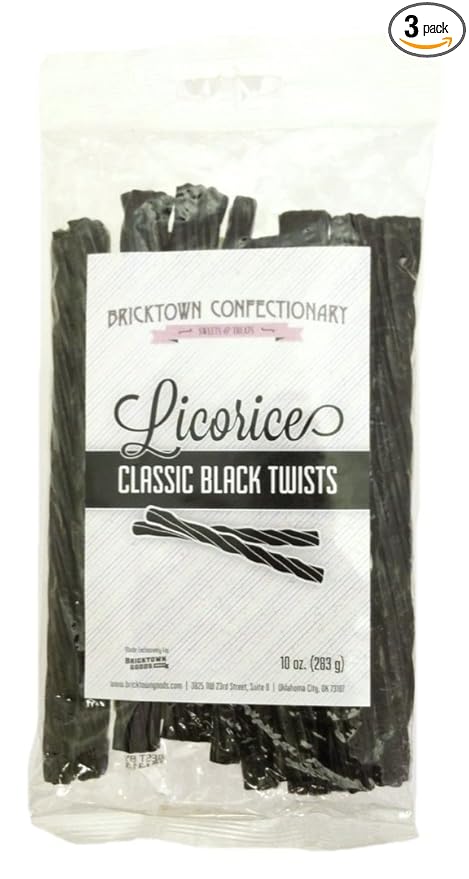 Classic Black Licorice - FAT FREE Old Fashioned Gourmet Licorice Twists - A Must Try Quality Licorice Candy with Unique Flavor Unlike Any Other - 8 oz. bag