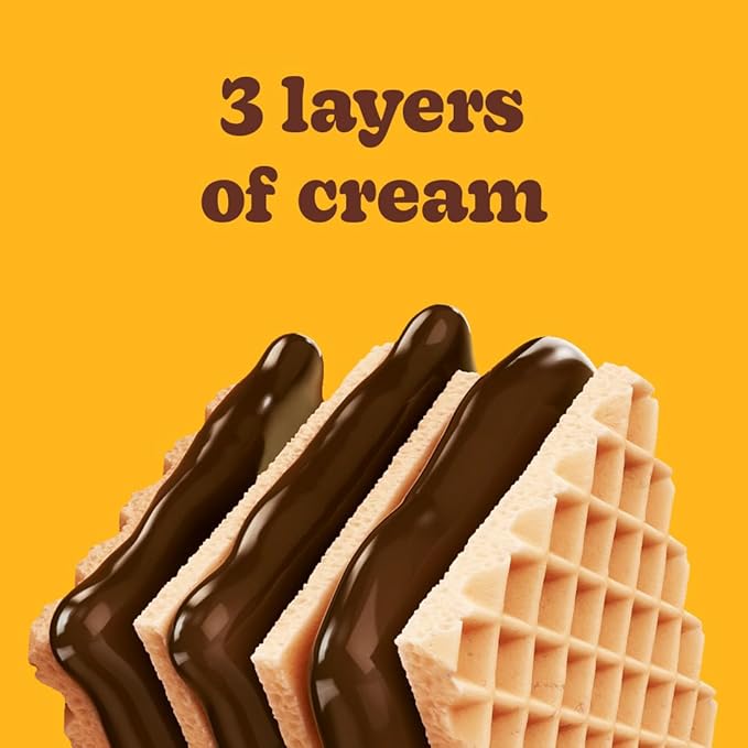 Bauducco Hazelnut Wafers - Crispy Wafer Cookies With 3 Delicious, Indulgent Decadent Layers of Hazelnut Flavored Cream - Delicious Sweet Snack or Desert - 5.0 oz (Pack of 2)