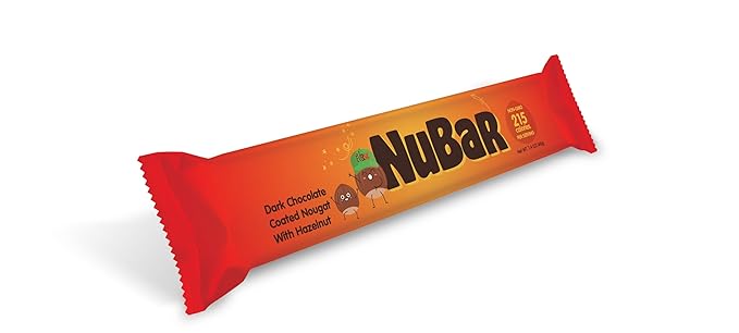 EverBar - Dark Chocolate Covered Hazelnut Nubar, 20 Count | Non-GMO, Dark Chocolate Covered Hazelnut Nubar | On the Go | With Coffee or Tea | Healthy Snack | Bite-Size Premium Nubar 20 Count (Pack of 1)