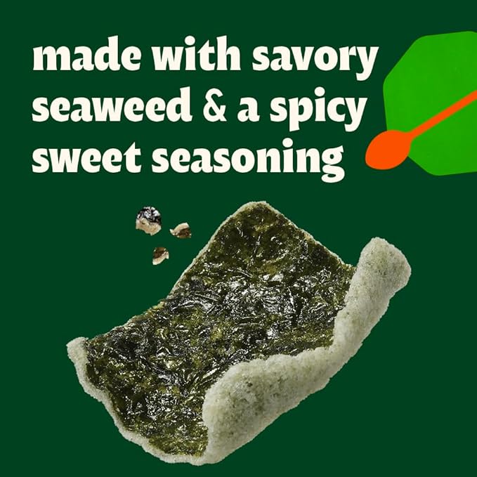 Bibigo Spicy & Sweet Seaweed Chips, 1.41 Ounce (Pack of 6)