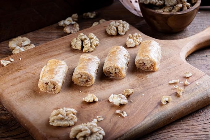 Snacklava Walnut Baklava - 6 Pack (24 Pieces) - No Artificial Ingredients, Colors or Preservatives - Premium Handmade Pastries