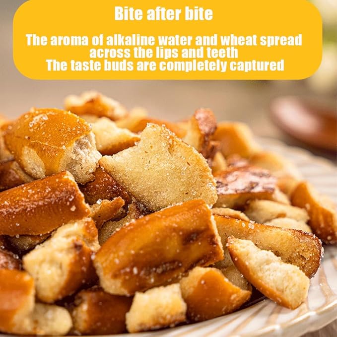 Crushed alkaline water surface, sea salt caramel crispy biscuits, toasted dry bread 6.7oz/190g
