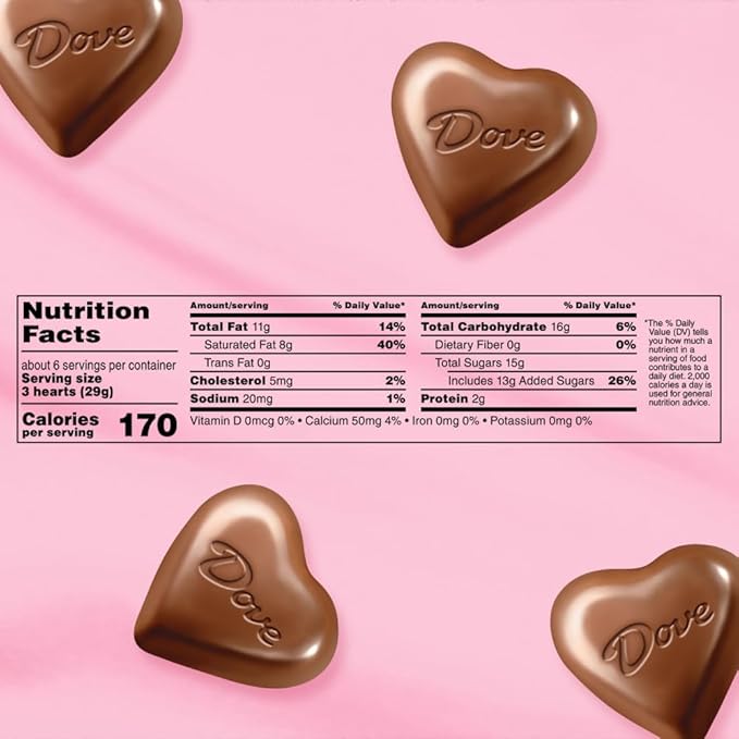 Dove Milk Chocolate Truffle Candy, 5.82 Heart Tin