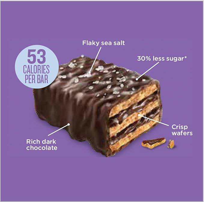 Little Secrets Dark Chocolate Crispy Wafers | 60 Minis | Made in Europe | Nothing Artificial & No Sugar Alcohols | Sustainable Cocoa | 3.5 Ounce, Pack of 6