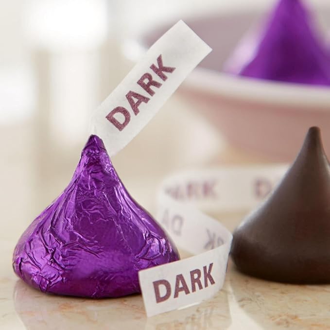 HERSHYS Kisses Special Dark, Mildly Sweet Chocolate Bulk Candy - Perfect for Holidays ! (5 Pound Bag), Full Size B0F1DKPQL3