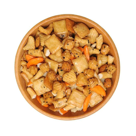 NY SPICE SHOP Oriental Rice Crackers – 5 Pound (80 oz.) – Oriental Rice Cracker Mix – Japanese Rice Crackers – Oriental Snack Mix – Party Rice Cracker