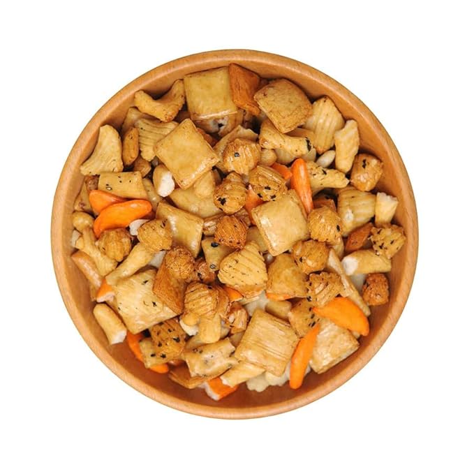 NY SPICE SHOP Oriental Rice Crackers – 1 Pound (16 oz) Oriental Rice Cracker Mix – Japanese Rice Crackers – Oriental Snack Mix – Party Rice Cracker