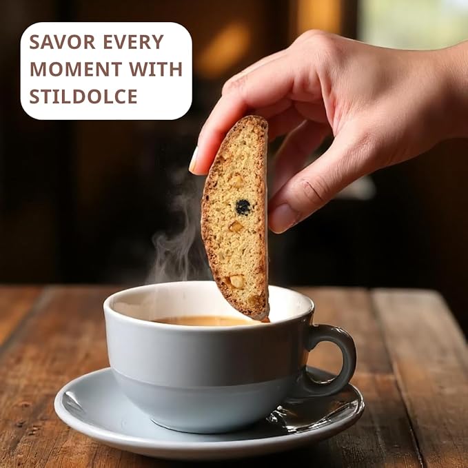 Authentic Italian Semi-Soft Pistachio and Cranberry Biscotti | Made in Tuscany, Italy | Stildolce Traditional Biscuits