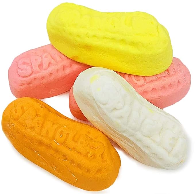 Sarah's Candy Factory 2.5 Lbs Assorted Circus Peanuts Marshmallow | Spangler Retro Candy in Jar, 40 Oz