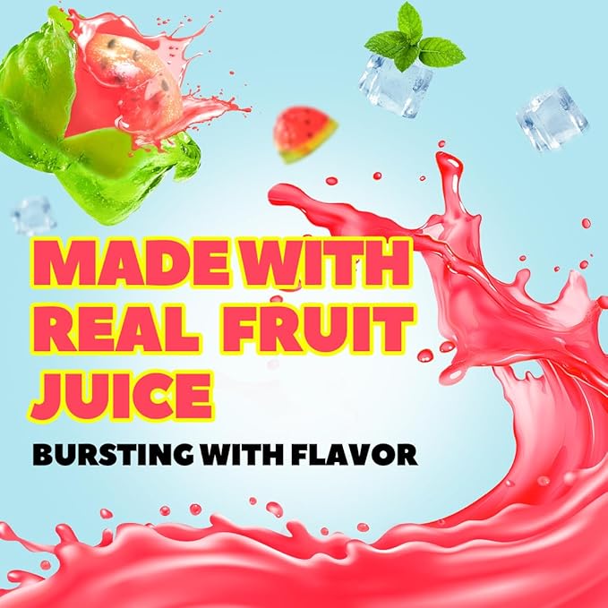 Candy Master Peelable Fruit Gummies Watermelon Flavors 3Pack, 6 Flavors Fun to Peel, Chewy Texture, Halal-Certified Holiday Gifts