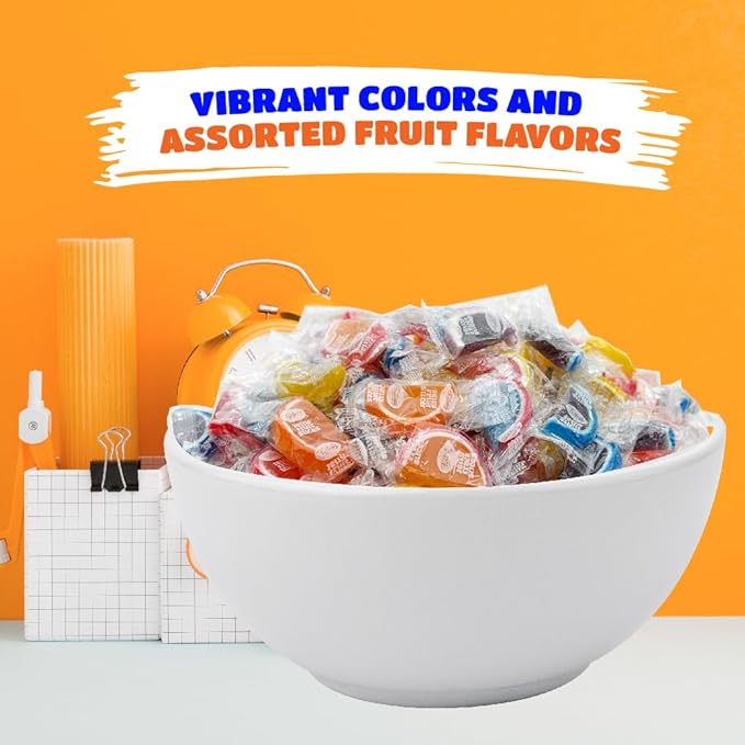 Fruit Slices - 2 Pound Bulk Pack (About 60 Count) - Jelly Candy - Assorted Flavors - Individually Wrapped Fruit Slices Candy for Holiday Snacking and Gifting