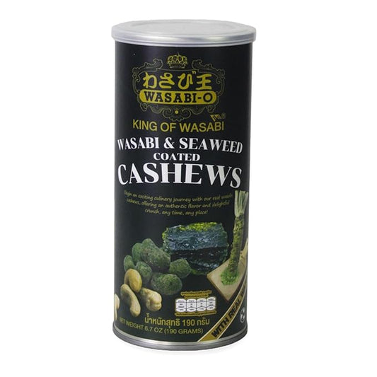 WASABI-O Cashews (6.7 Ounce (Pack of 1), Authentic Wasabi and Seaweed)