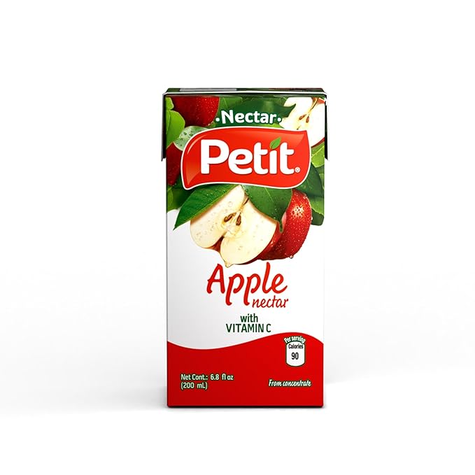 Petit Apple Nectar, 200 ml (Pack of 24) – Refreshing Fruit Beverage