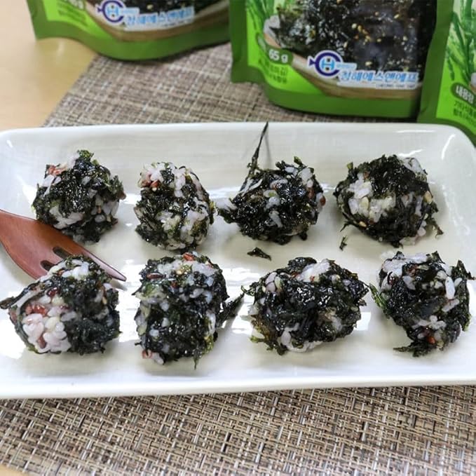 Minecook Korean Hamcho Premium Roasted Sea Salted Seasoned Seaweed Gimbap Laver Savory Snack 65g x 2 Pack/Nori Snack