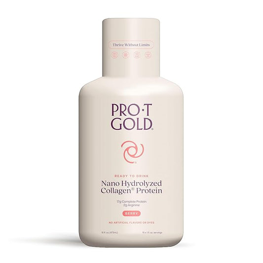 ProT GOLD Berry Sugar Free Liquid Protein Shot - 16oz Anti Aging. Proven to Boost Immunity. Formula Trusted by 4,000+ Medical Facilities for Complete Protein Nutrition and Proven 2X Faster Healing