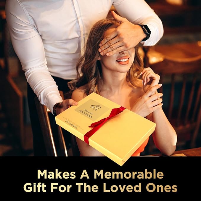 Gourmet Chocolate Gift Box Valentines, 27 Chocolates Pack of Premium Belgium Assorted Chocolate, Ideal for Valentine's Day Gift Basket and Holiday Celebrations 11.3 OZ