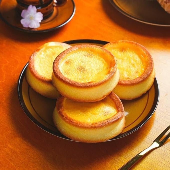 Egg Tarts Cake Snack, 6 Pieces Individually Wrapped 10.59oz, Egg Tarts Cake 300g
