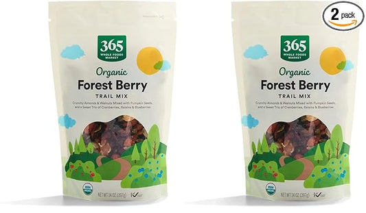 365 by Whole Foods Market, Organic Forest Berry Trail Mix, 14 Ounce (Pack of 2)