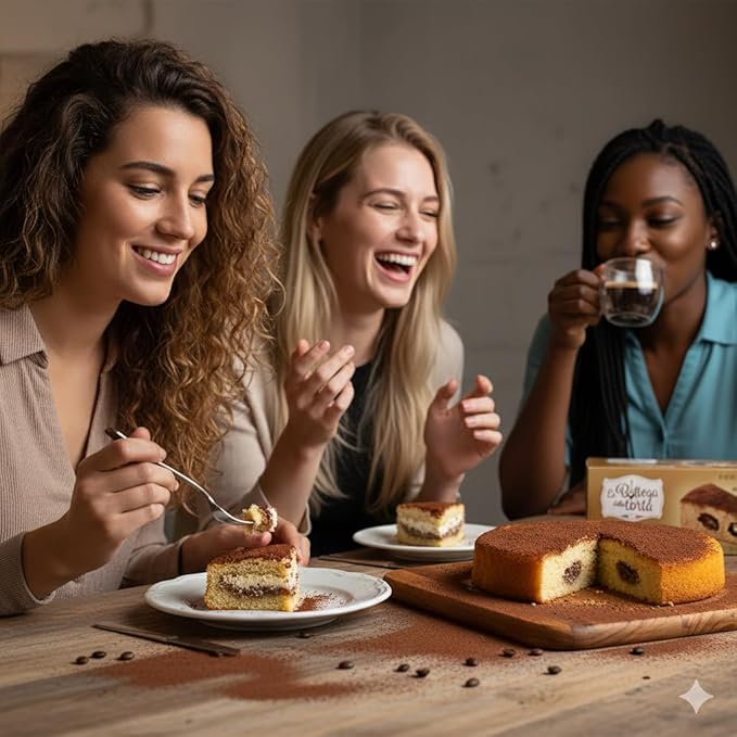 Chocolitaly Italian Cake – Tiramisu Flavor | Pack of 3 | Soft Coffee-Flavored Sponge with Creamy Filling | Made in Italy | Ready to Serve Shelf-Stable Dessert