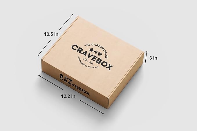 CRAVEBOX Snack Box (55 Count) Valentines Variety Pack Care Package Gift Basket Adult Kid Guy Girl Women Men Birthday College Student Office Back to School