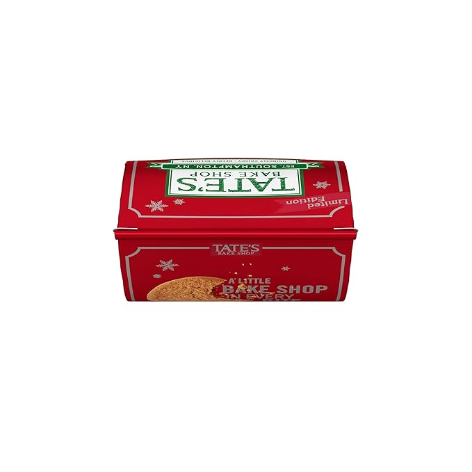 Tate's Bake Shop Gingersnap Cookies, Limited Edition Holiday Cookies, 4 - 7 oz Bags