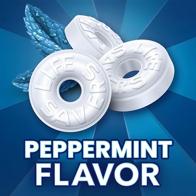 PepperMint Hard Candy Bundle - 2lb Bulk Pack of Individually Wrapped Peppermint Candy Mints - Hard Candy Mints Individually Wrapped, 2 Pound Bag Spearmint Mint Candy