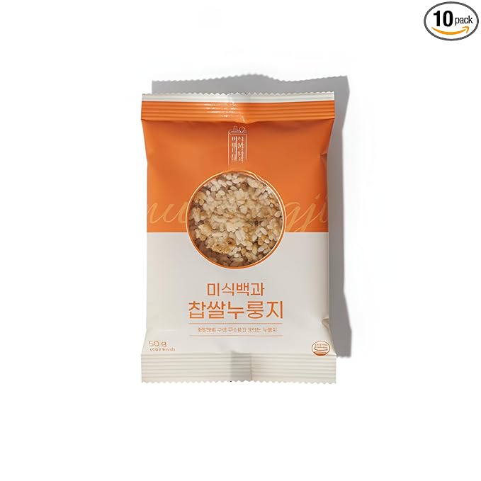 Nurungji Korean Rice Snack – Traditional Toasted Scorched Rice Chips | Authentic Korean Ogok Flavor | Crispy Rice Snack That Can Also Be Softened in Hot Water | Enjoy Crispy or Soft for a Warm, Comforting Taste | Individually Wrapped Multi-Grain Rice C...