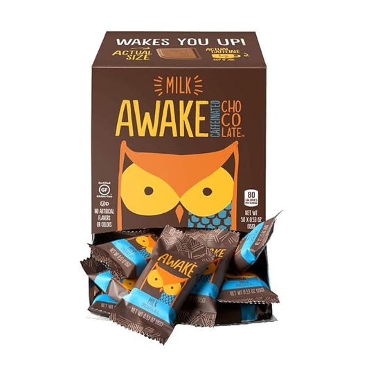 Awake Caffeinated Chocolate Energy Bites (Milk Chocolate, 50)
