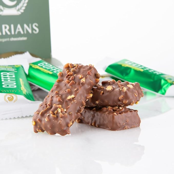 CARIANS One Bite Size Dubai Chocolate Wafers, 10 Pcs. Individually Wrapped Dubai Chocolate Wafers with Pistachio, Great for Gift Giving, Anniversary, Valentine's Day
