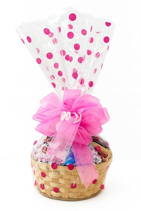 Handcrafted Gift Basket with Chocolates, Cookies, Snacks & Candy. Perfect for Birthdays, Sympathy, Holidays, Clients & Thank You Gifts (Standard: $64.99, Baby Girl)