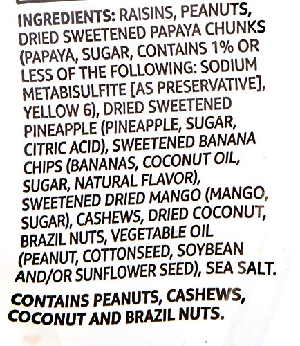 Amazon Brand - Happy Belly Tropical Trail Mix, 1 pound (Pack of 3)