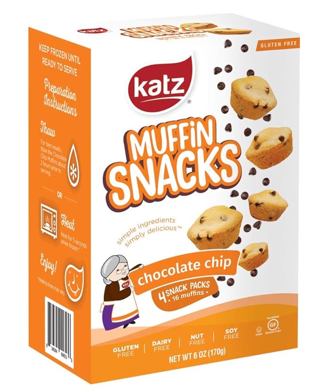 Katz Gluten Free Muffin Snack Variety Pack | Dairy Free, Nut Free, Soy Free, Gluten Free | Kosher (3 Packs of 4 Muffins, 11 Ounce Each)