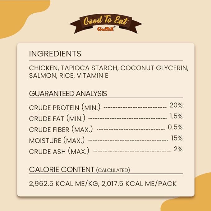 Gootoe Chicken Breast Wrapped Salmon Sticks 1.5lb, All Natural, Grain-Free, Low Fat, Premium Training Chews, Healthy & Easily Digestible