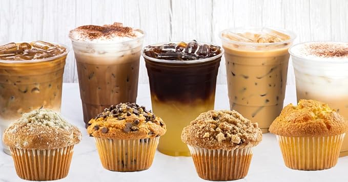 Fresh Bakery Muffins | Chocolate Chip Muffins | 4 Individually Wrapped Muffins Included | Delicious Coffee Cake | 4 oz Per Muffin | Stern’s Bakery (Chocolate Chip)