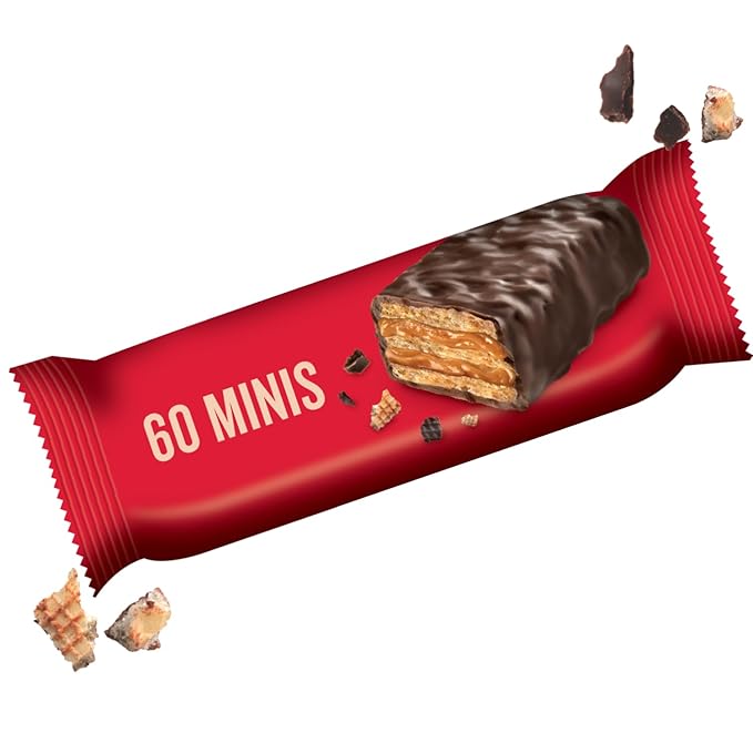 Little Secrets Dark Chocolate Peanut Butter Crispy Wafers | 60 Minis | Made in Europe | Nothing Artificial & No Sugar Alcohols | Sustainable Cocoa | 3.5 Ounce (Pack of 6)