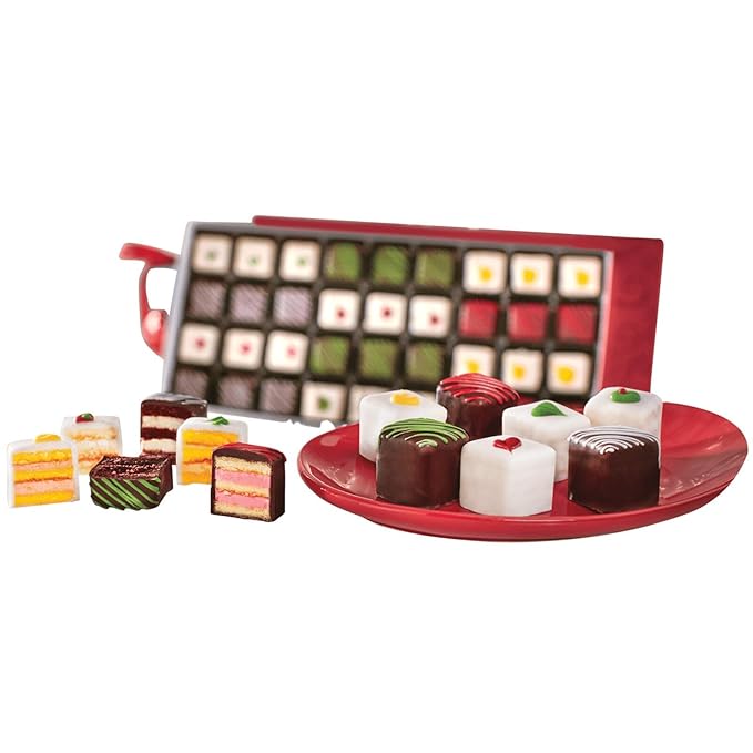 The Swiss Colony Traditional Petits Fours Gift Pack – Gourmet Mini Layer Cakes with Chocolate and Swiss Creme, Elegant Dessert Cake Assortment, Petits Fours Cakes, Celebrate, Layer Cakes