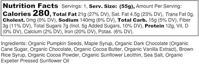 88 Acres Dark Chocolate Brownie Seed Protein Bar 9 Count, 1.9 OZ