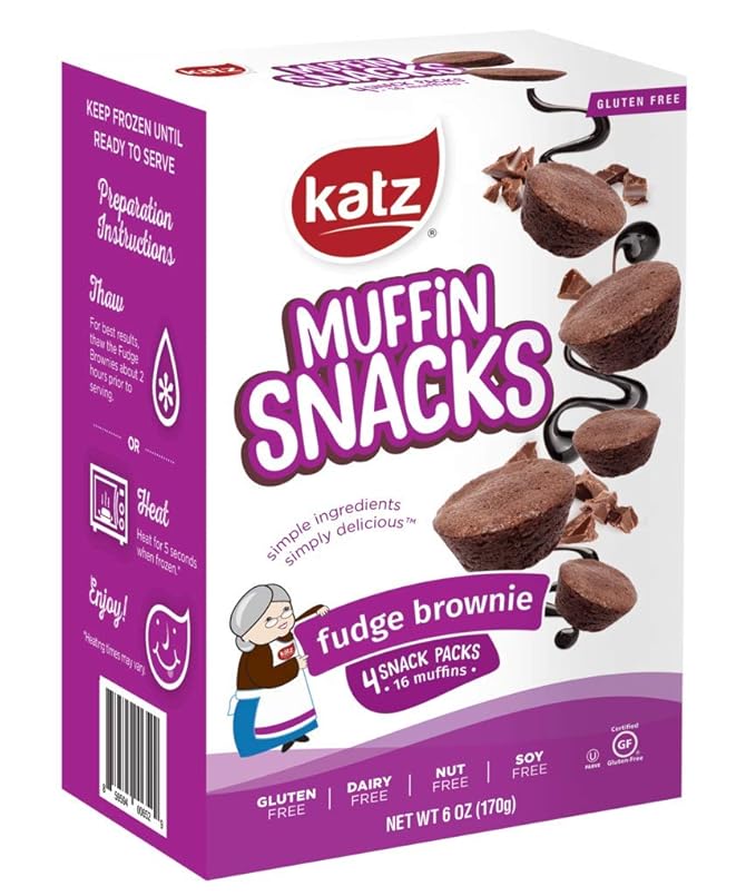 Katz Gluten Free Muffin Snack Variety Pack | Dairy Free, Nut Free, Soy Free, Gluten Free | Kosher (3 Packs of 4 Muffins, 11 Ounce Each)