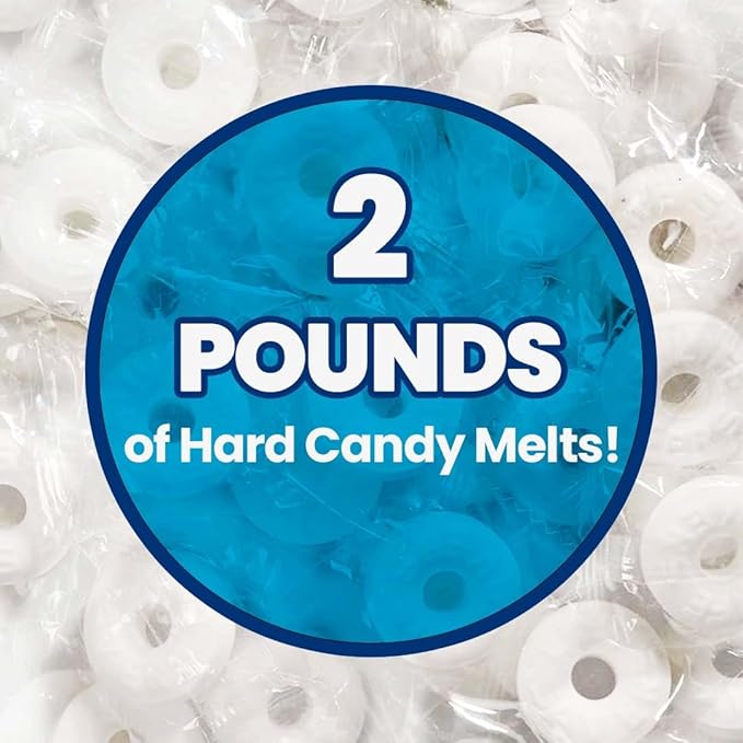 PepperMint Hard Candy Bundle - 2lb Bulk Pack of Individually Wrapped Peppermint Candy Mints - Hard Candy Mints Individually Wrapped, 2 Pound Bag Spearmint Mint Candy