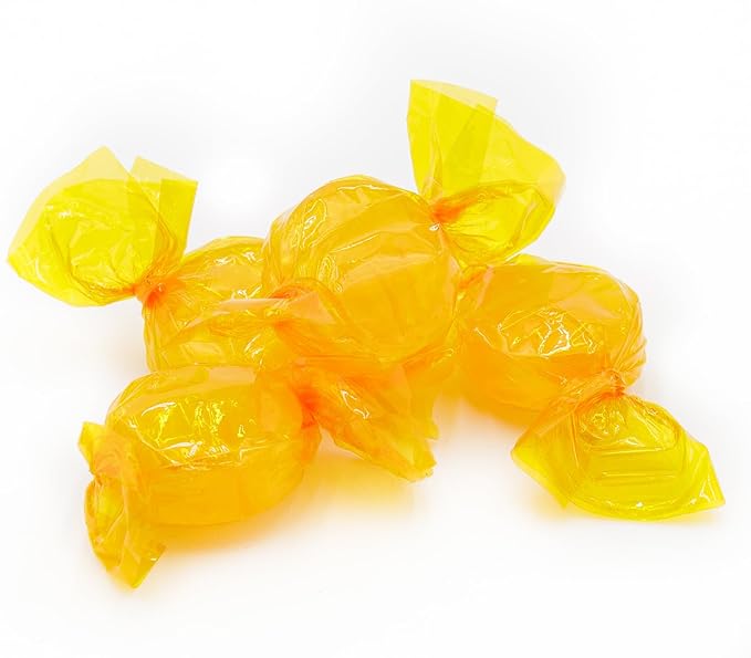 BUTTERSCOTCH Hard Candy Discs 1 lb – Bulk Bag, Sweet & Buttery Flavor, Individually Wrapped (78 Pieces)