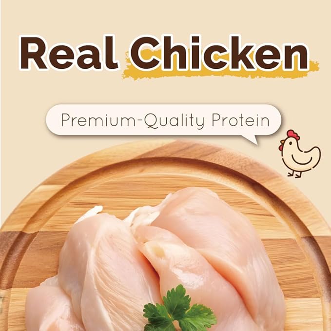 Gootoe Chicken Breast Wrapped Sticks 1.5lb, All Natural, Grain-Free, Low Fat, Premium Training Chews, Healthy & Easily Digestible
