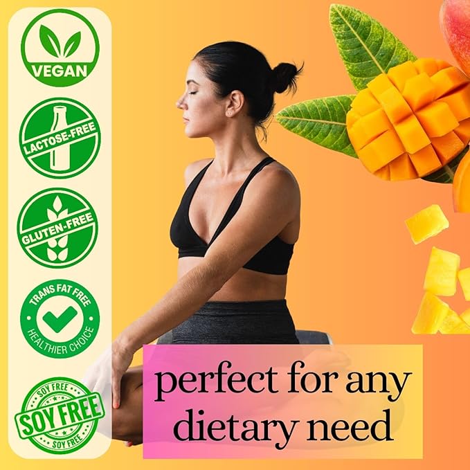 DrinkFit Fruit Smoothie | Real Fruit Puree, Low Sugar, Gluten:Free & Non:GMO, Mango Smoothie Mix : Makes 32 Smoothies, 64 Fl Oz (Mango)