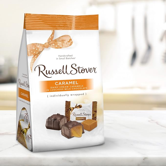 Russell Stover Mini Gusset Bag, Caramel, 36 Ounce (Pack of 6) (9790)
