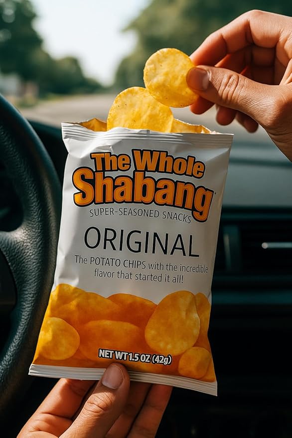 The Whole Shabang Chips by Moon Lodge – Bold Original Flavor Potato Chips Variety Pack – Legendary Commissary Favorite Salty Snacks for Adults – Gluten Free Food Snack Pack of 12 (1.5 oz)