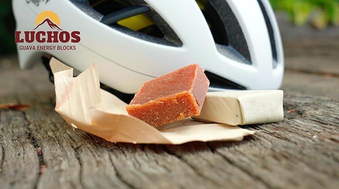 LUCHOS Energy Blocks - Guava & Acai Berry, 10 x 400 g | Colombian On-the-Go Sports Nutrition for Running, Cycling & Hiking | A Natural Alternative to Bars & Gels | Vegan, Gluten Free & Easy to Digest
