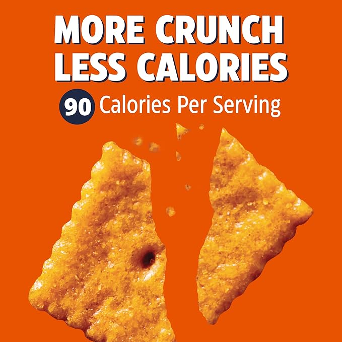 Get Strong Foods Cheddar Cheese Crackers - High Protein Crackers - Keto Friendly, Low Carb, High Fiber Cheese Crisp - Low Calorie, Healthy Snack for Adults and GLP-1, Pack of 16