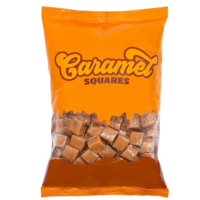 Caramel Squares Candy, 4 LB (300Pieces) – Individually Wrapped Classic Caramels for Parties, Bowls, Baking, & Gift Bags – Item 680150