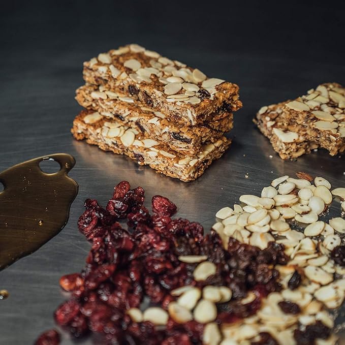 Taos Bakes - Almond Agave + Cinnamon - Breakfast Bars - 8g of Protein, 6g Fiber, Gluten Free, & Vegan Granola Bars - Nutritious & Delicious High Protein and Fiber Snack Bars