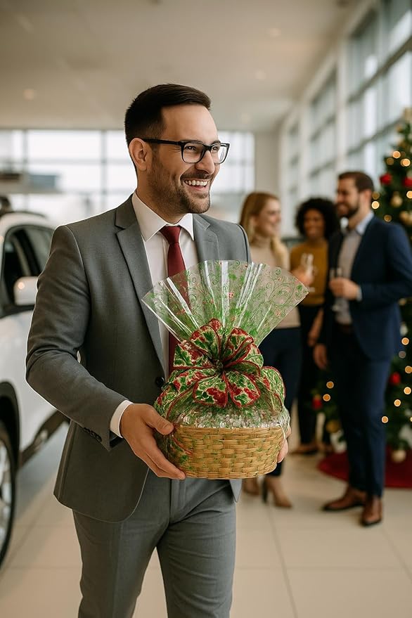 Handcrafted Gift Basket with Chocolates, Cookies, Snacks & Candy. Perfect for Birthdays, Sympathy, Holidays, Clients & Thank You Gifts (Premium: $99.99, Holiday)